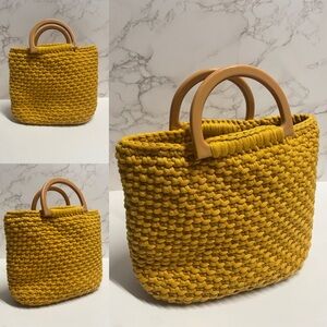 Stylish Mustard Handmade Tote Bag